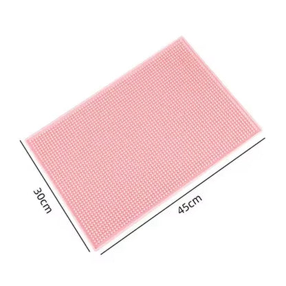 4 Colors Rectangle Rubber Beer Bar Service Spill Mat for Table Cup Black Water Proof Anti-Skid Mat Glass Coaster Place Plate Mat