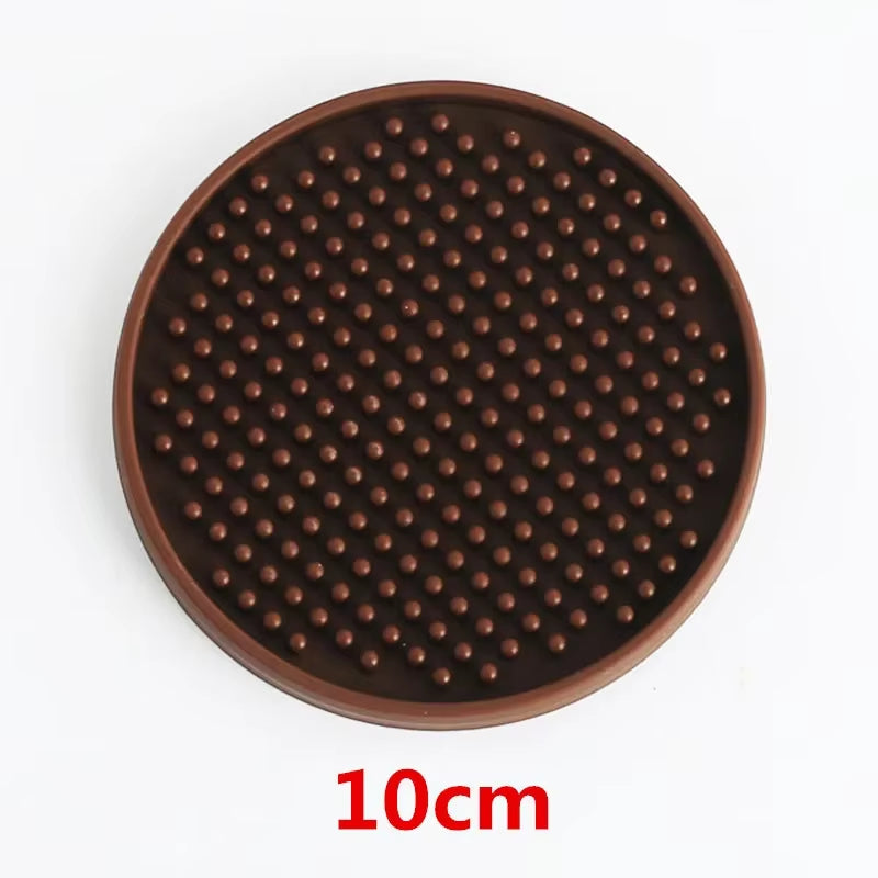 4 Colors Rectangle Rubber Beer Bar Service Spill Mat for Table Cup Black Water Proof Anti-Skid Mat Glass Coaster Place Plate Mat