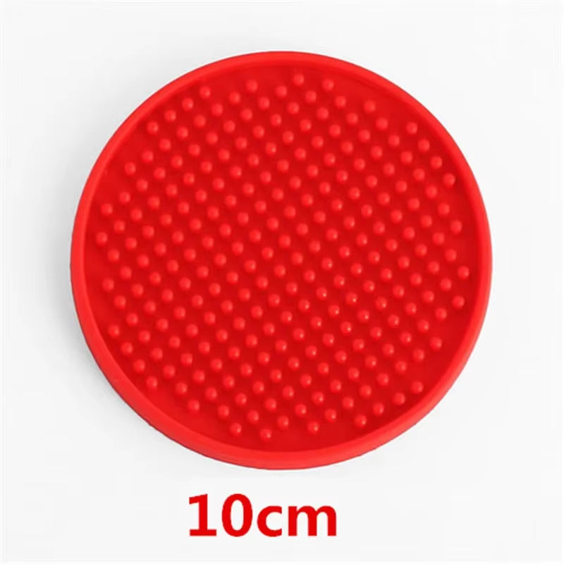 4 Colors Rectangle Rubber Beer Bar Service Spill Mat for Table Cup Black Water Proof Anti-Skid Mat Glass Coaster Place Plate Mat