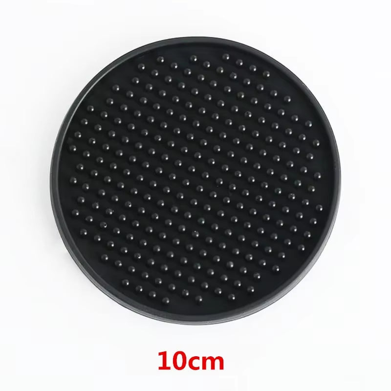 4 Colors Rectangle Rubber Beer Bar Service Spill Mat for Table Cup Black Water Proof Anti-Skid Mat Glass Coaster Place Plate Mat