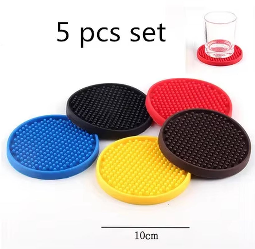 4 Colors Rectangle Rubber Beer Bar Service Spill Mat for Table Cup Black Water Proof Anti-Skid Mat Glass Coaster Place Plate Mat