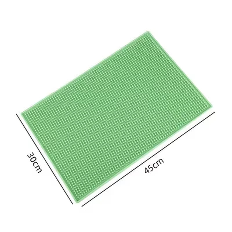 4 Colors Rectangle Rubber Beer Bar Service Spill Mat for Table Cup Black Water Proof Anti-Skid Mat Glass Coaster Place Plate Mat